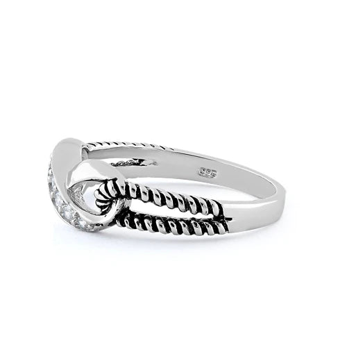 ANILLO EN PLATA CON INFINITO CON DISEÑO ENVEJECIDO Y MICROCIRCONES APCH21