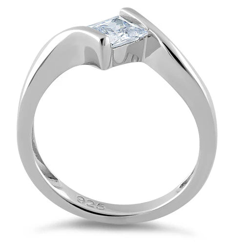 ANILLO EN PLATA ESTILO PRINCESA